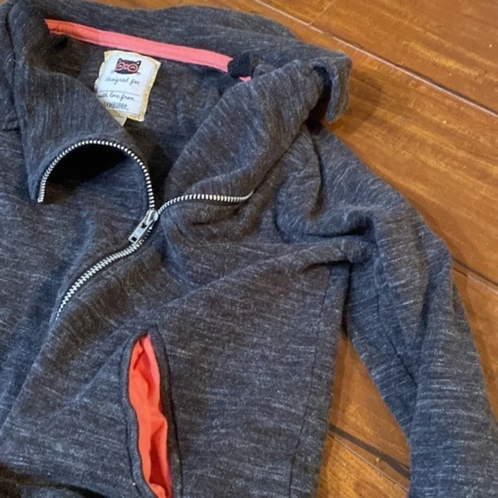 Gymboree Beautiful You Moto Jacket Gray Coral Size 7/8